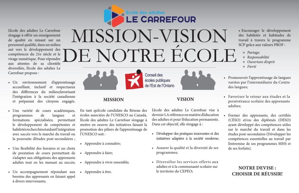 Mission et vision